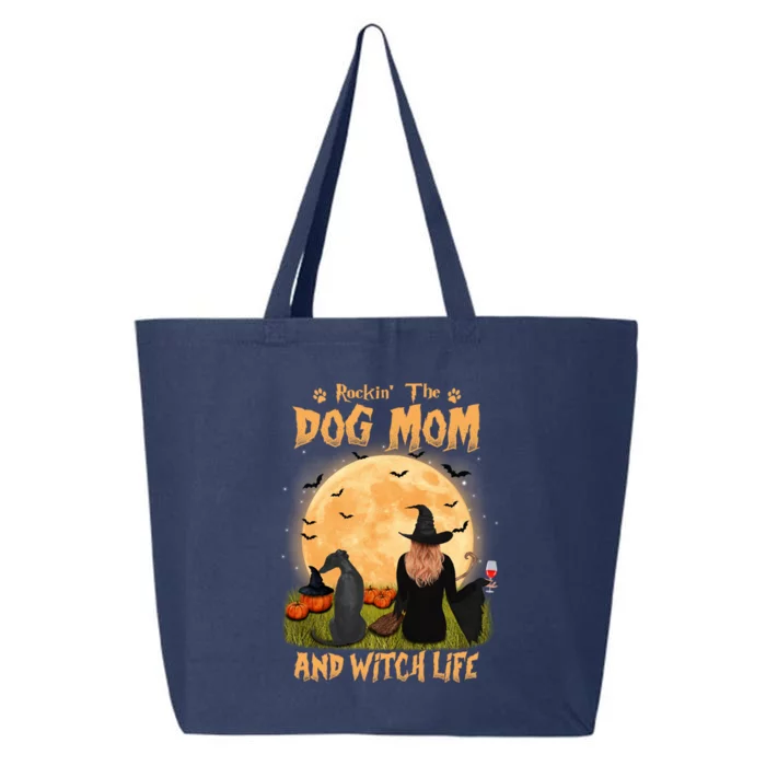 Rocking The Dog Mom And Witch Life Whippet Halloween Gift 25L Jumbo Tote