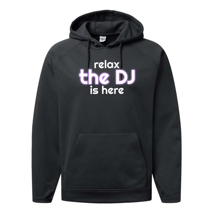 Relax The Dj Is Here Funny Music Performance Fleece Hoodie