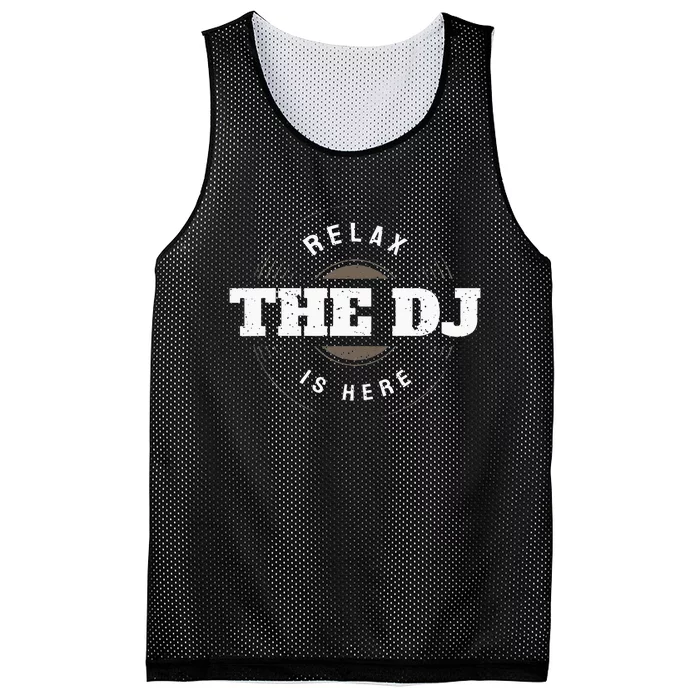 Relax The DJ Is Here DJ Music Mesh Reversible Basketball Jersey Tank