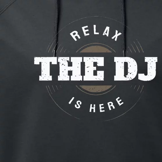 Relax The Dj Is Here Dj Music Performance Fleece Hoodie