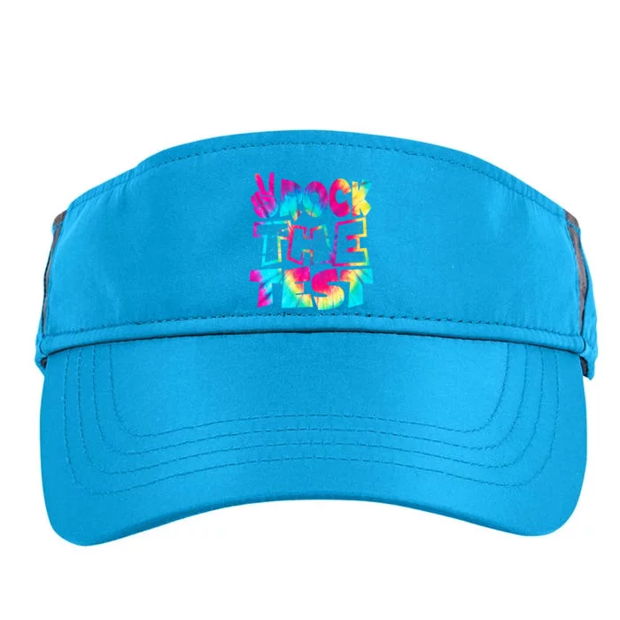 Retro Tie Dye Rock The Test Adult Drive Performance Visor