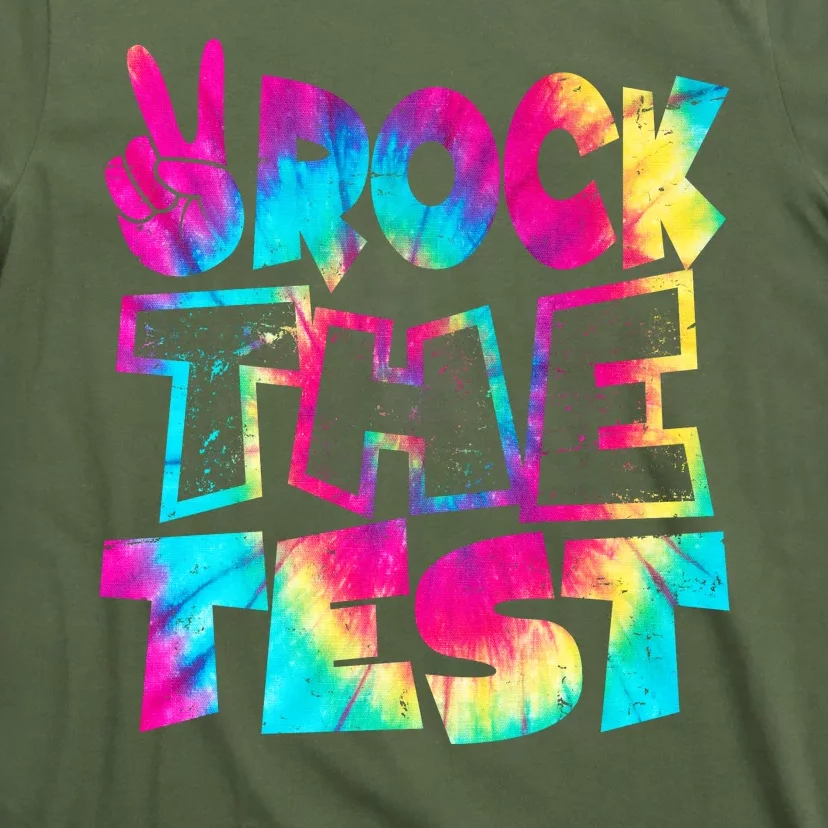 Retro Tie Dye Rock The Test T-Shirt