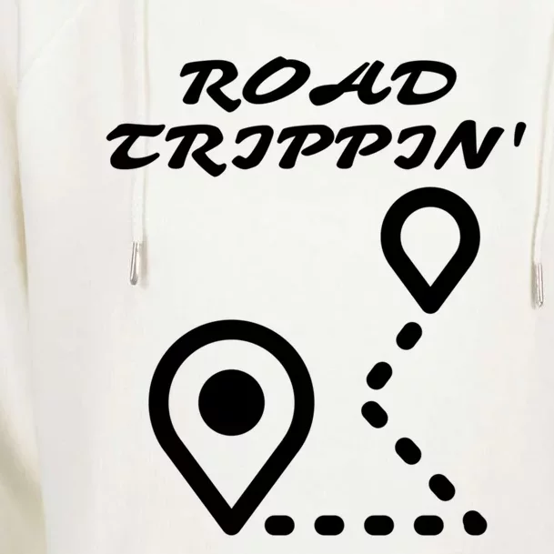 Road Trippin Design Vacation Travel Family Matching Great Gift Womens Funnel Neck Pullover Hood