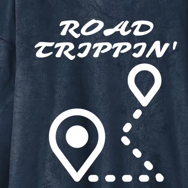 Road Trippin Design Vacation Travel Family Matching Great Gift Hooded Wearable Blanket