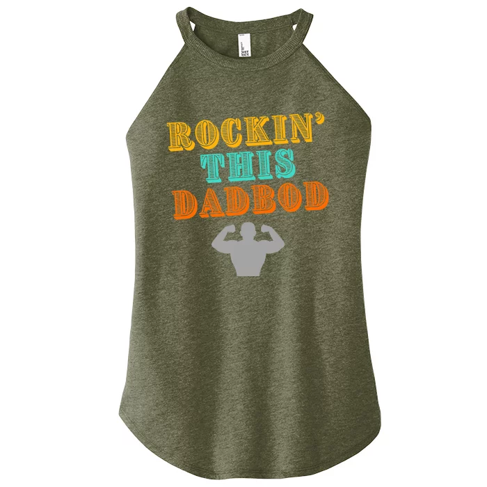 Rockin This Dad Bod Women’s Perfect Tri Rocker Tank