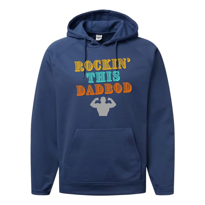 Rockin This Dad Bod Performance Fleece Hoodie