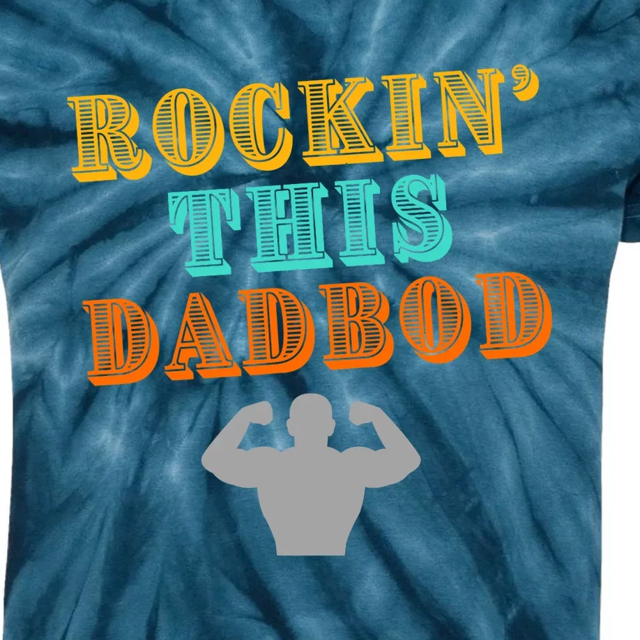 Rockin This Dad Bod Kids Tie-Dye T-Shirt