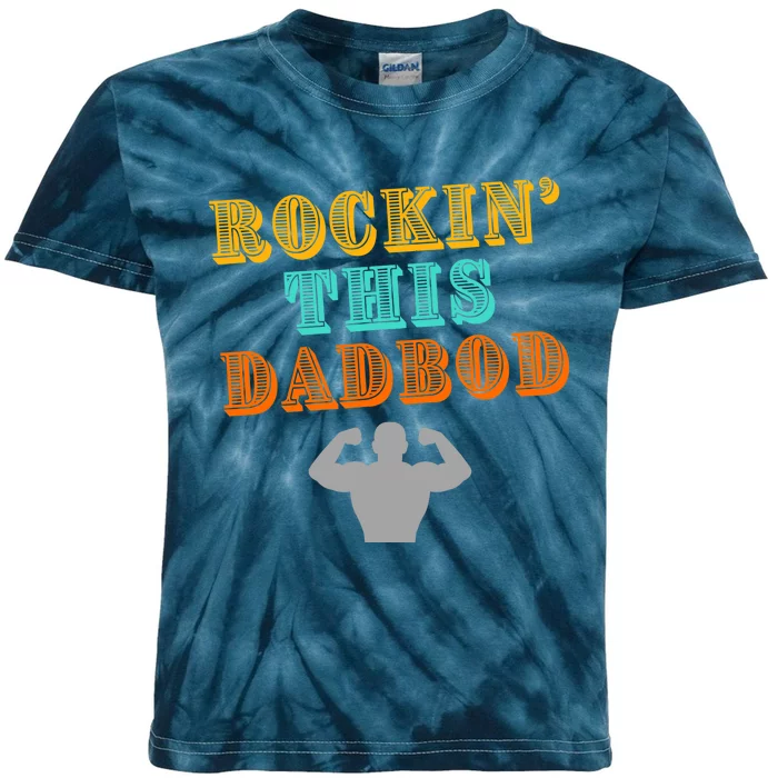 Rockin This Dad Bod Kids Tie-Dye T-Shirt