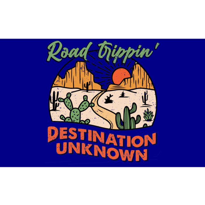 Road Trippin Destination Unknown Wanderlust Travel Western Funny Gift Bumper Sticker