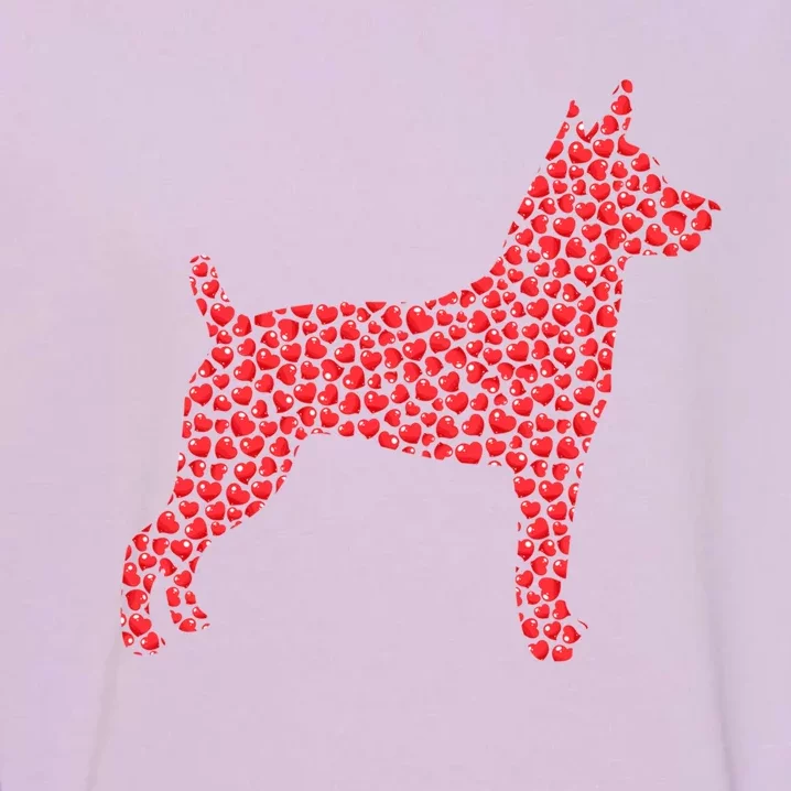 Rat Terrier Dog Lover Heart Shape Rat Terrier Valentines Day Gift Garment-Dyed Sweatshirt