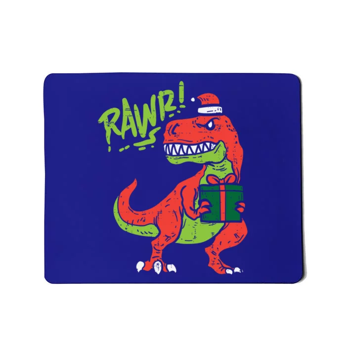 Rawr Trex Dinosaur Santa Christmas Xmas Pajama Gift Cute Gift Mousepad