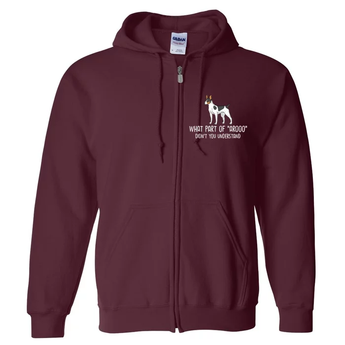 Rat Terrier Dog Puppies Owner Lover Full Zip Hoodie