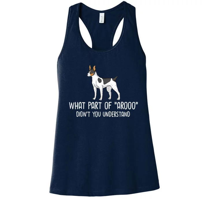 Rat Terrier Dog Puppies Owner Lover Women's Racerback Tank