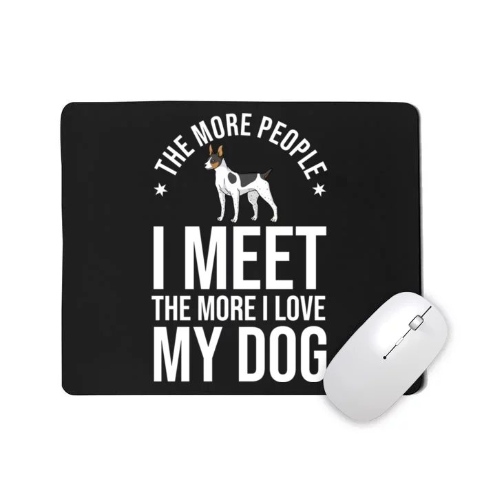 Rat Terrier Dog Puppies Owner Lover Sweatshirt Mousepad