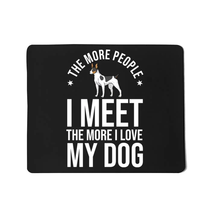 Rat Terrier Dog Puppies Owner Lover Sweatshirt Mousepad