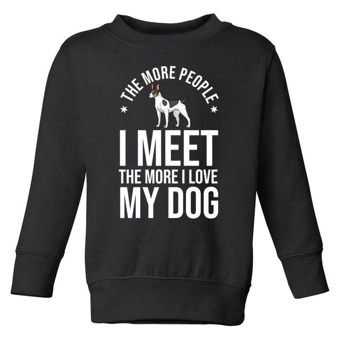 Rat Terrier Dog Puppies Owner Lover Sweatshirt Toddler Sweatshirt