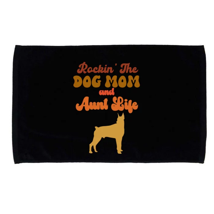 Rockin' The Dog Mom And Aunt Life Designs Great Gift Microfiber Hand Towel