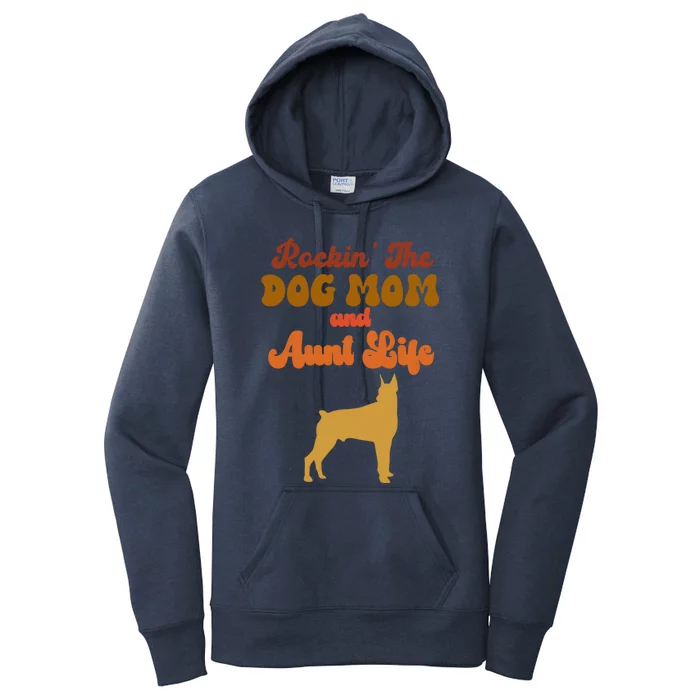 Rockin' The Dog Mom And Aunt Life Designs Great Gift Women's Pullover Hoodie