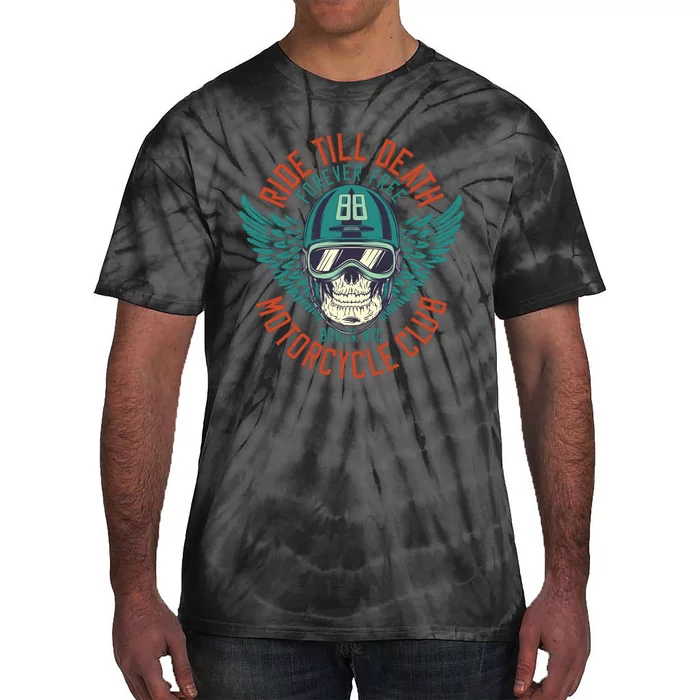 Ride Till Death Motorcycle Club Tie-Dye T-Shirt