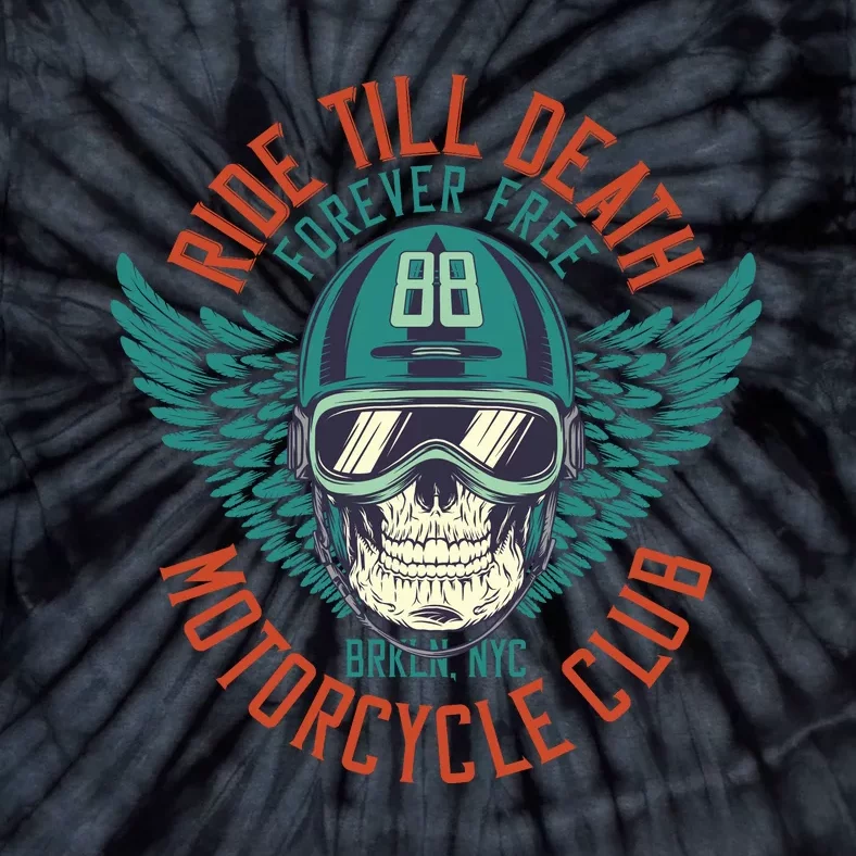 Ride Till Death Motorcycle Club Tie-Dye T-Shirt