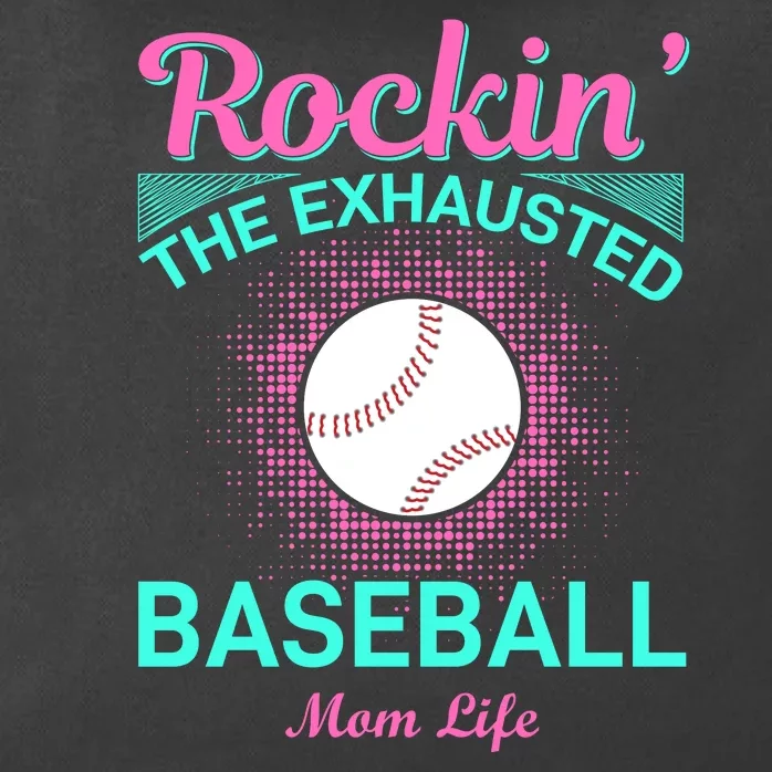 Rockin' The Exhausted Baseball Mom Life Zip Tote Bag