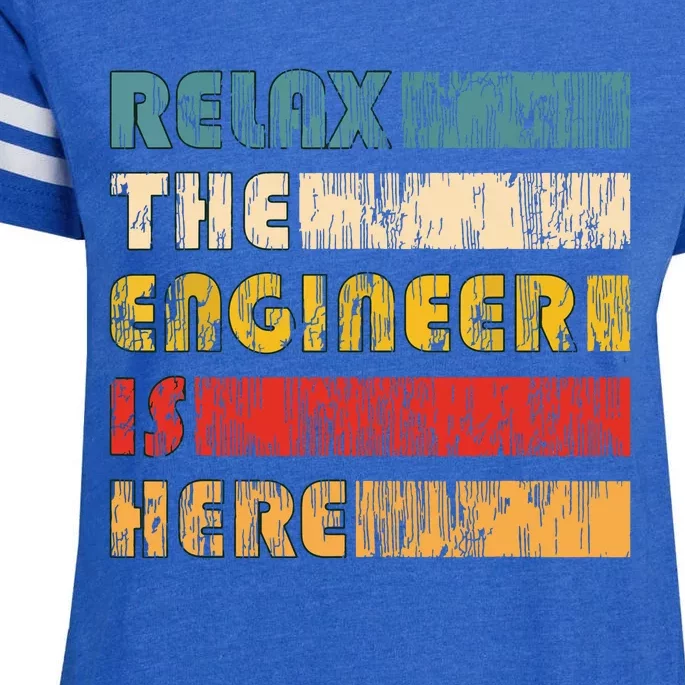 Relax The Engineer For Engineers Enza Ladies Jersey Football T-Shirt