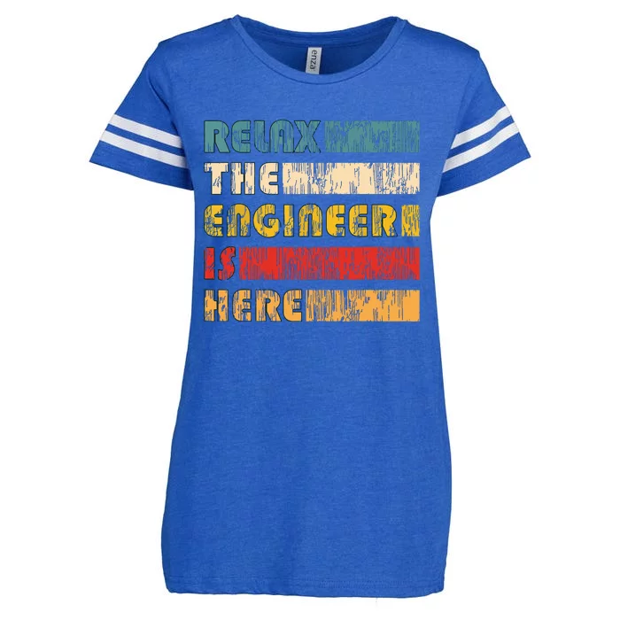 Relax The Engineer For Engineers Enza Ladies Jersey Football T-Shirt