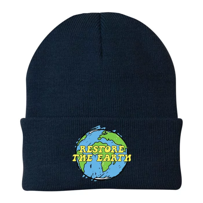 Restore The Earth Earth Day Gift Knit Cap Winter Beanie