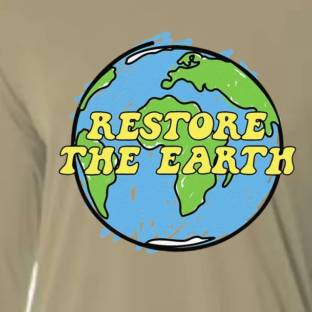 Restore The Earth Earth Day Gift Cooling Performance Long Sleeve Crew