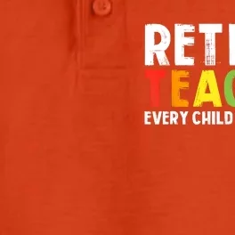 Retired Teacher Every Child Left Behind Retirement Dry Zone Grid Performance Polo