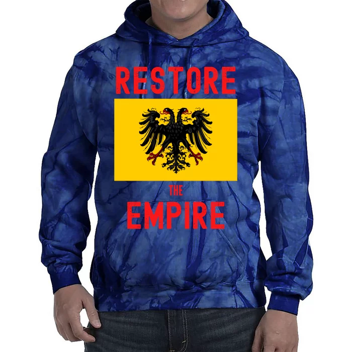 Restore The Empire Monarchist Catholic Habsburg Tie Dye Hoodie