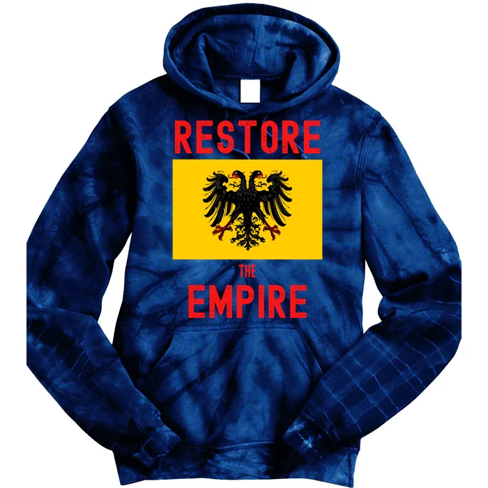 Restore The Empire Monarchist Catholic Habsburg Tie Dye Hoodie