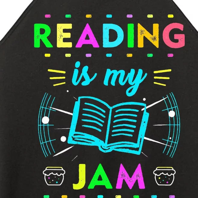 Read Teacher ELA Teacher English Reading is My Jam Women’s Perfect Tri Rocker Tank