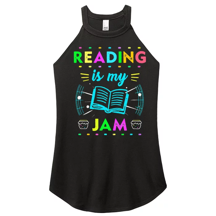 Read Teacher ELA Teacher English Reading is My Jam Women’s Perfect Tri Rocker Tank