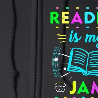 Read Teacher ELA Teacher English Reading is My Jam Full Zip Hoodie