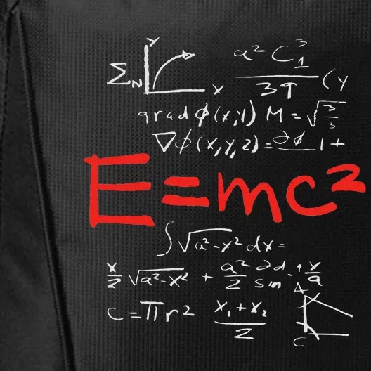 Relativity theory E = mc2 theory equation physics study City Backpack