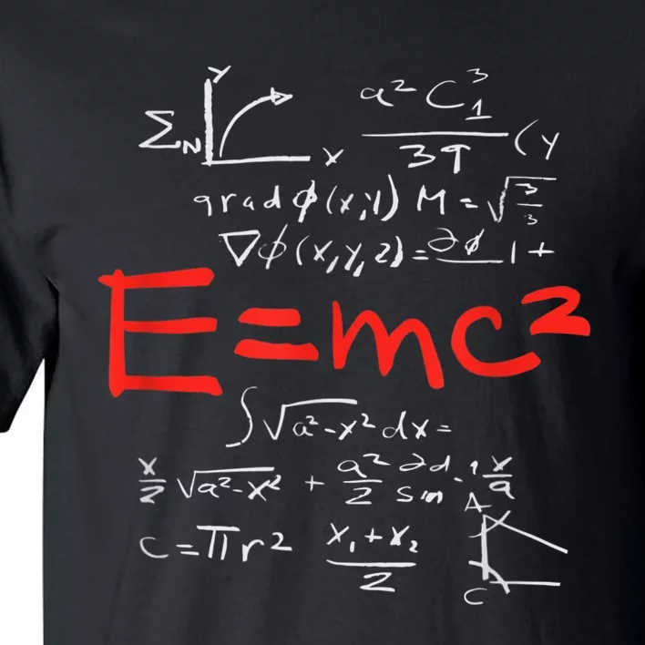 Relativity Theory E = Mc2 Theory Equation Physics Study Tall T-Shirt