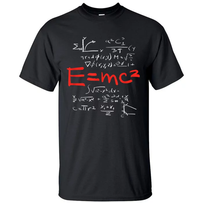 Relativity Theory E = Mc2 Theory Equation Physics Study Tall T-Shirt