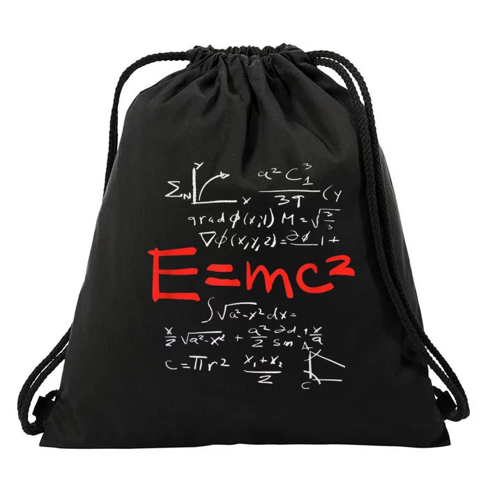 Relativity Theory E = Mc2 Theory Equation Physics Study Drawstring Bag