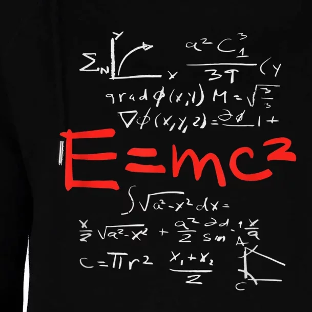 Relativity Theory E = Mc2 Theory Equation Physics Study Womens Funnel Neck Pullover Hood