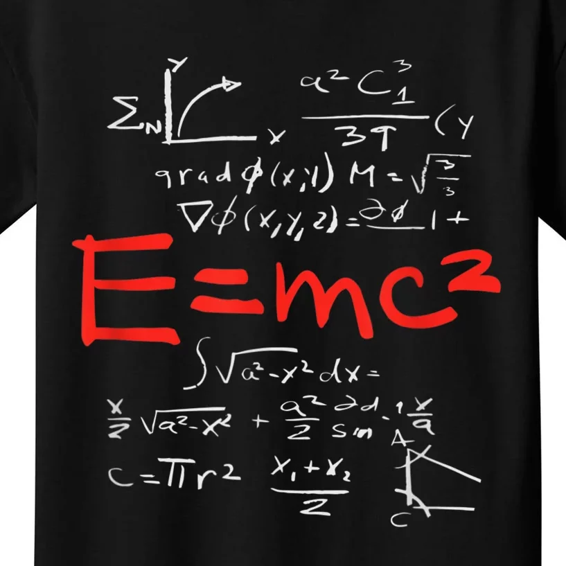 Relativity Theory E = Mc2 Theory Equation Physics Study Kids T-Shirt