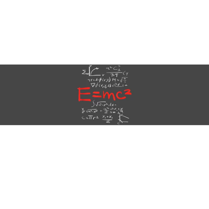 Relativity Theory E = Mc2 Theory Equation Physics Study Bumper Sticker