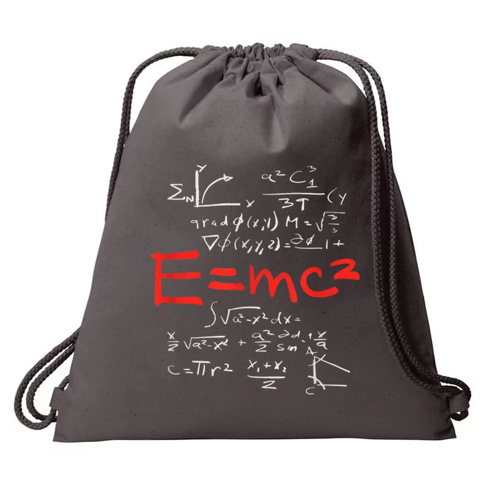 Relativity Theory E = Mc2 Theory Equation Physics Study Drawstring Bag