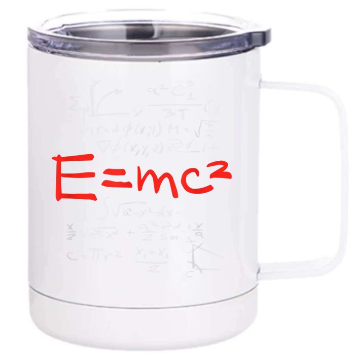 Relativity Theory E = Mc2 Theory Equation Physics Study Front & Back 12oz Stainless Steel Tumbler Cup