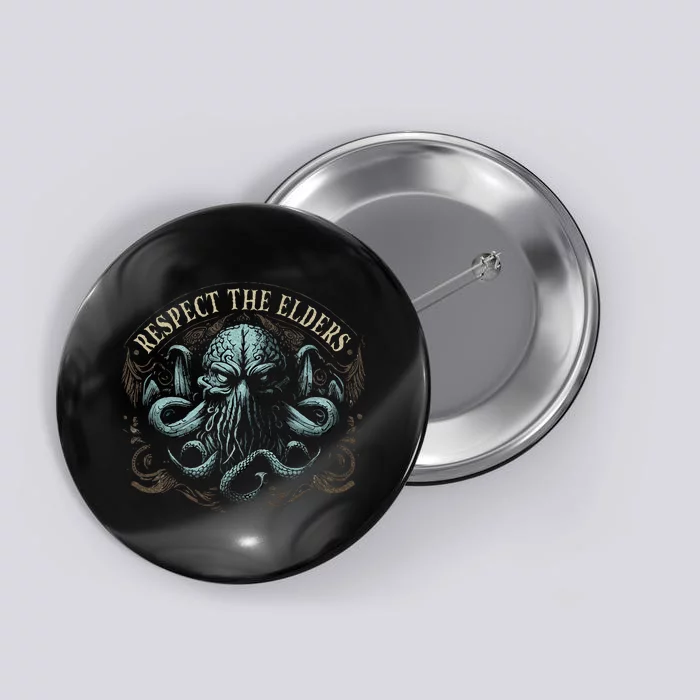 Respect The Elders Cosmic Horror Cthulhu Button