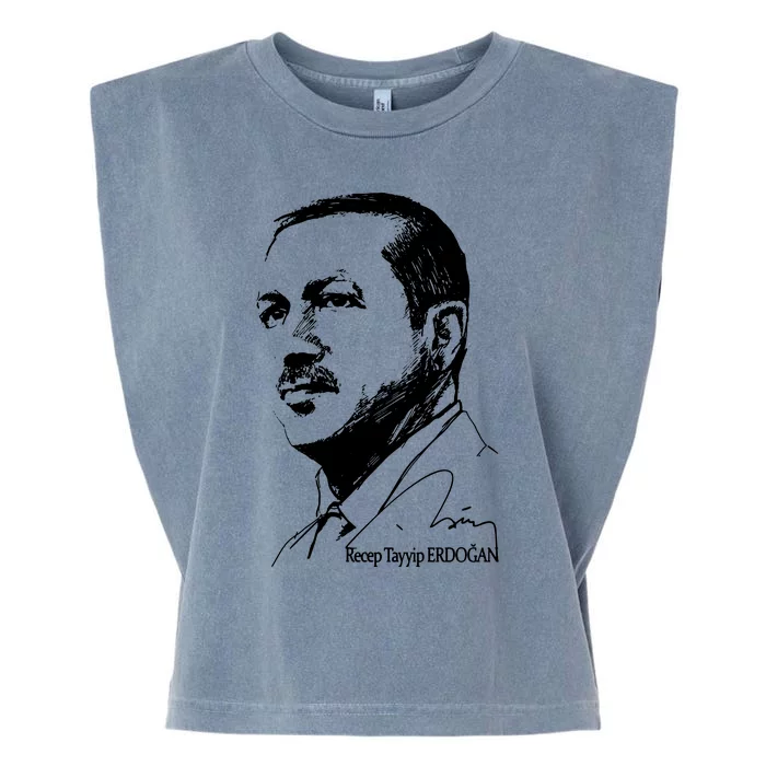 Recep Tayyip Erdogan Garment-Dyed Women's Muscle Tee