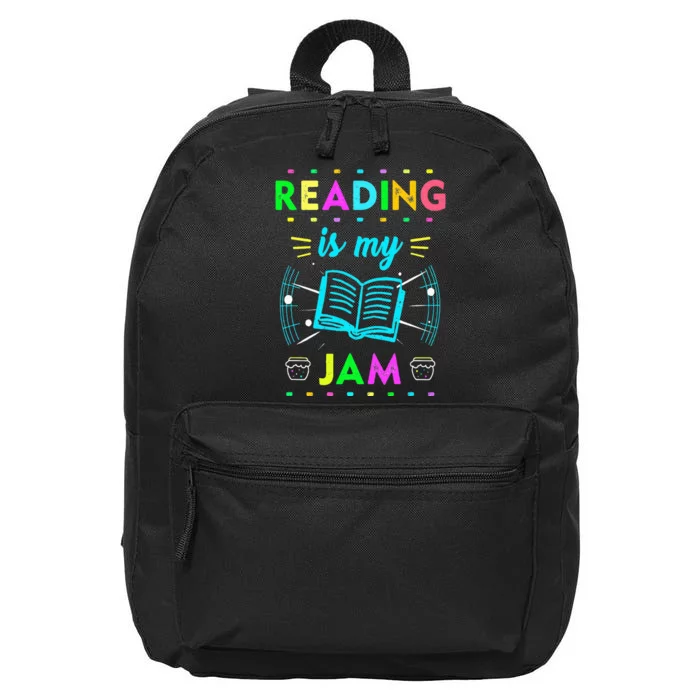 Read Teacher ELA Teacher English Teacher Reading is My Jam 16 in Basic Backpack