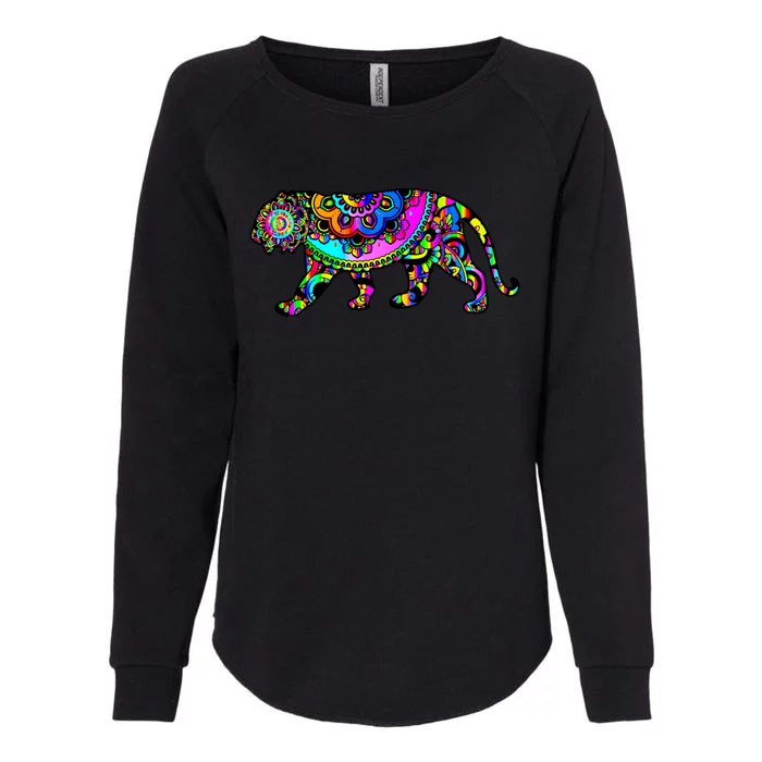 Rainbow Tiger Funny Gift Womens California Wash Sweatshirt