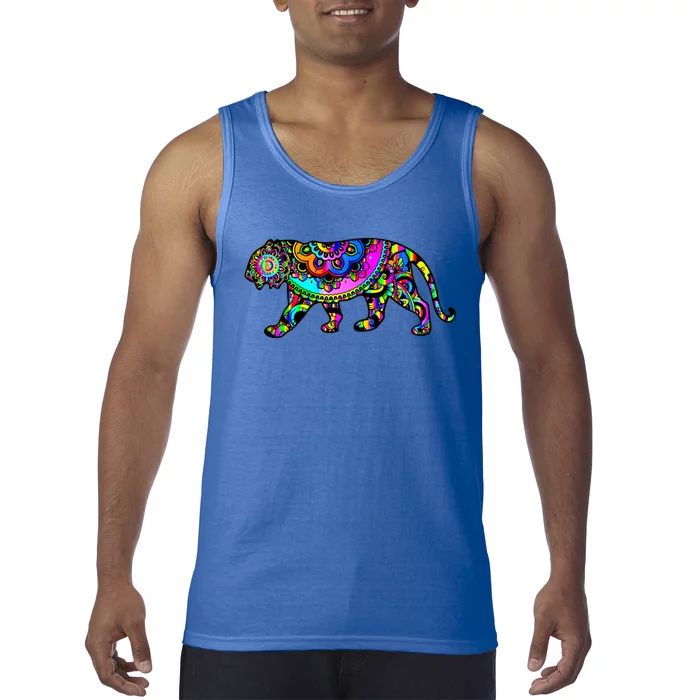 Rainbow Tiger Funny Gift Tank Top