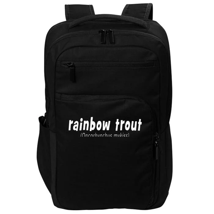 Rainbow Trout Fly Fishing With Scientific Name Impact Tech Backpack